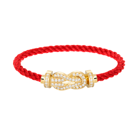 Miro CHANCE LARGE 8 FIGURE BUCKLE FULLDIAMOND BRACELET GOLD