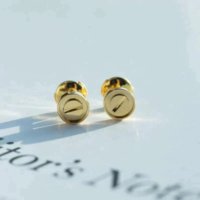 Miro LOVE EARRINGS GOLD 10MM