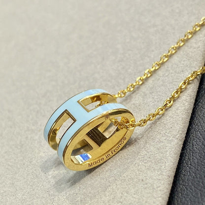 Miro POP H LIGHT BLUE NECKLACE