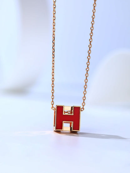 Miro H CAGE PINK GOLD NECKLACE