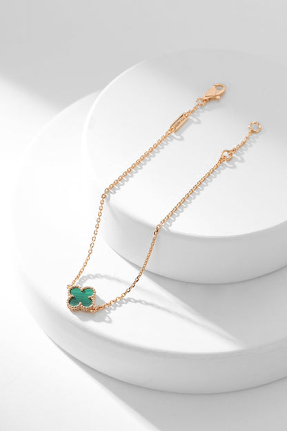 Miro CLOVER BRACELET MALACHITE 1 MOTIF
