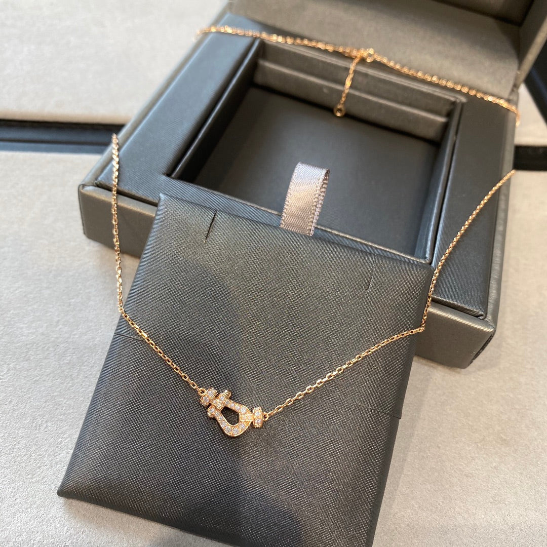 Miro FORCE 10 DIAMOND PINK GOLD NECKLACE MINI MODEL