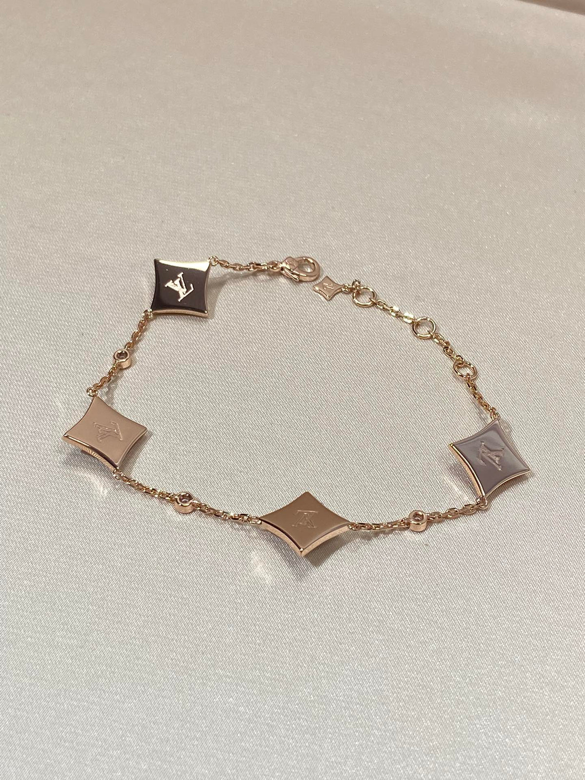 Miro STAR 4 MOTIF MOP DIAMOND PINK GOLD BRACELET