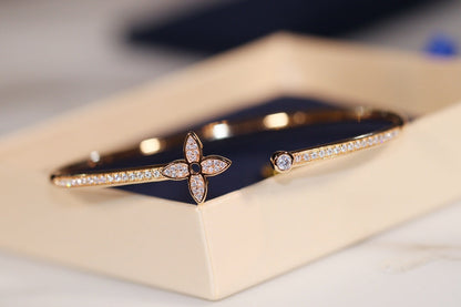Miro IDYLLE GOLD OPEN BRACELET DIAMOND PAVED