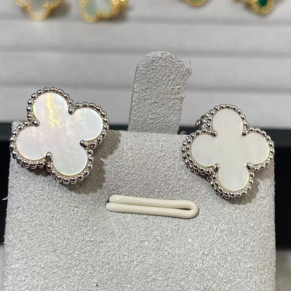 [Miro ] CLOVER LARGE (20mm) 1モチーフ ホワイトマザーオブパール スタッドピアス