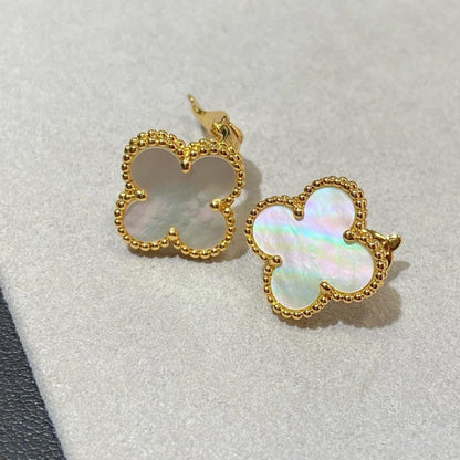 [Miro ] CLOVER LARGE (20mm) 1モチーフ ホワイトマザーオブパール スタッドピアス