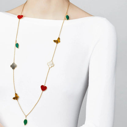 [Miro ] Lucky Alhambra Long Necklace-12 Designs