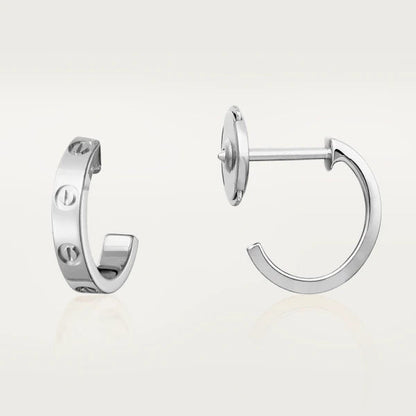 Miro LOVE EARRINGS 2.65MM SILVER