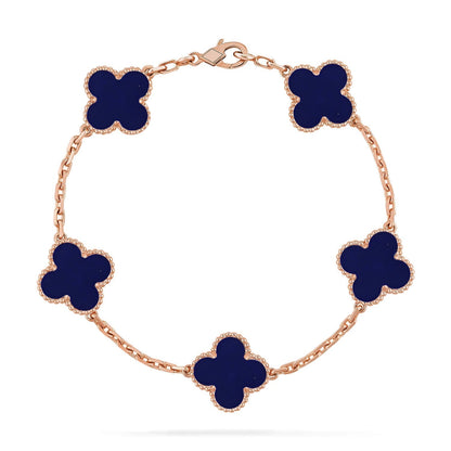 [Miro ]New CLOVER 5 MOTIF LAPIS LAZULI BRACELET COLLECTION