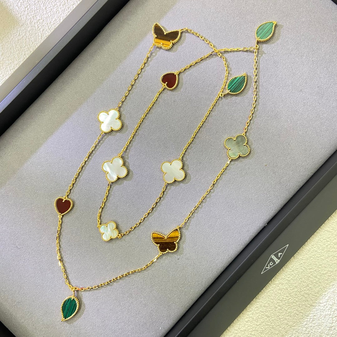 [Miro ] Lucky Alhambra Long Necklace-12 Designs