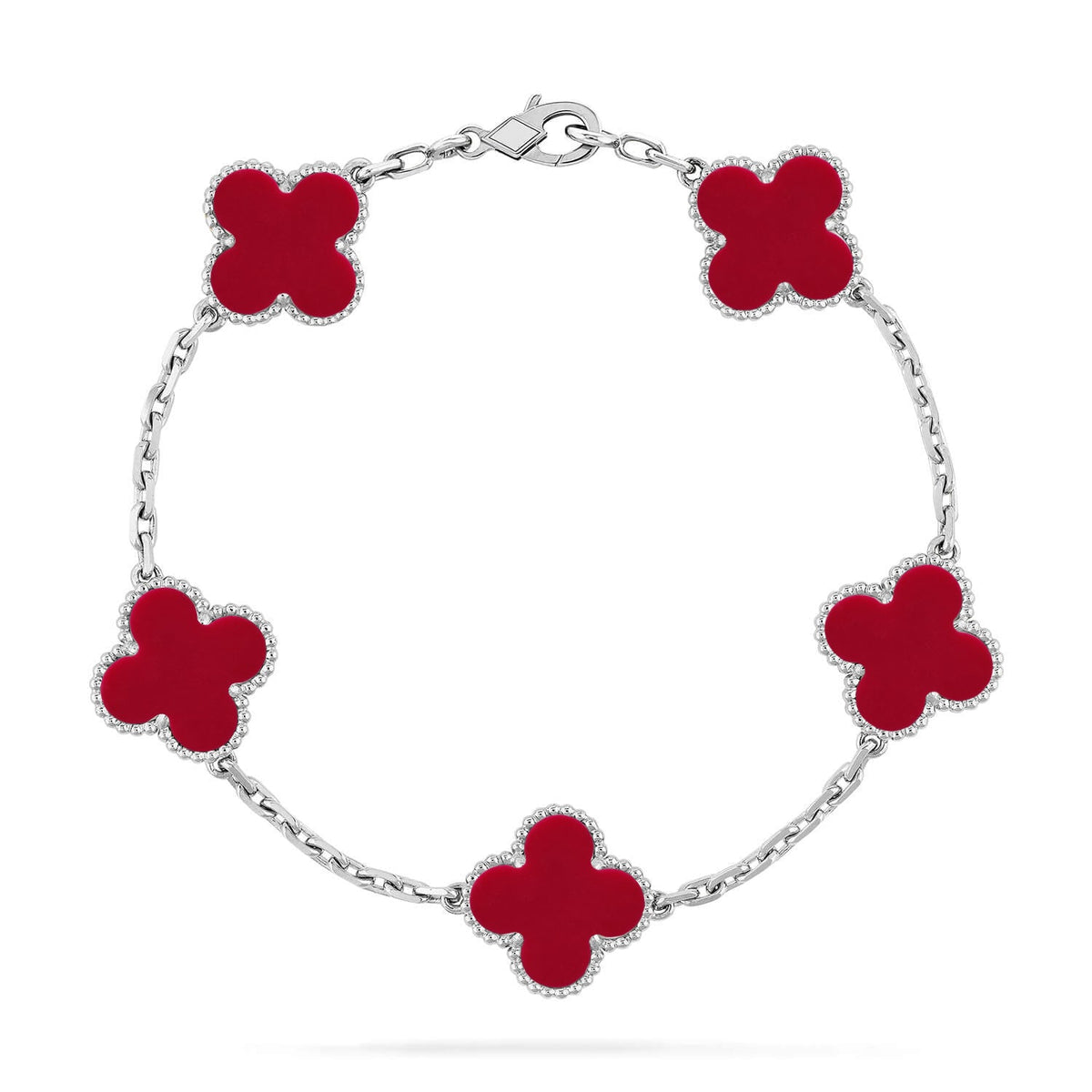 [Miro ]新作 CLOVER 5 MOTIF RED CORNELIAN BRACELET COLLECTION