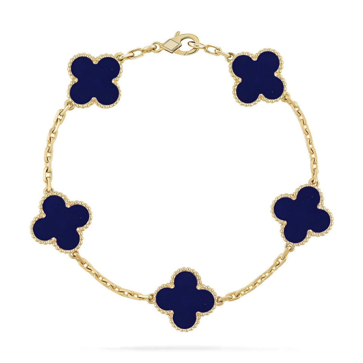 [Miro ]New CLOVER 5 MOTIF LAPIS LAZULI BRACELET COLLECTION
