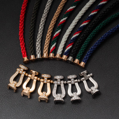 Miro FORCE LARGE HORSESHOE FULL DIAMOND BRACELET GOLD