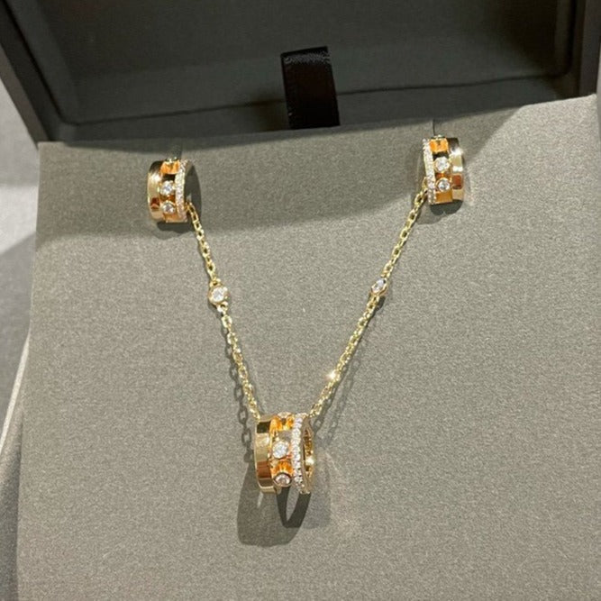 [Miro ]CHAIN MOVE ROMANE PEDAND NECKLACE