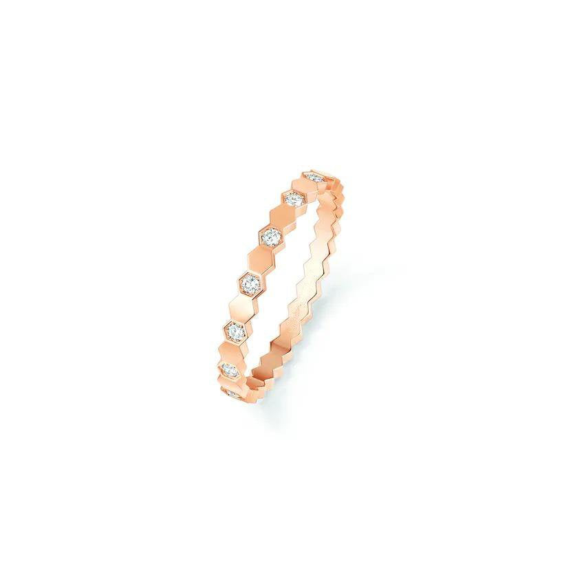 Miro BEE LOVE RING PINK GOLD DIAMOND