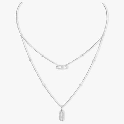 [Miro ]MOVE 2 ROW DIAMOND NECKLACE