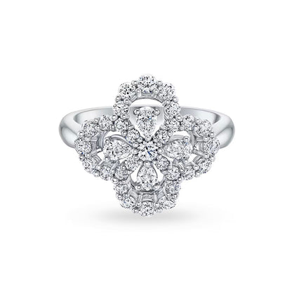 Miro LOOP RING FULL MOTIF DIAMOND 16MM SILVE