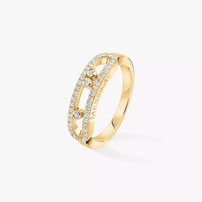 [Miro ] Baby Move Gold Diamond Pave  Ring