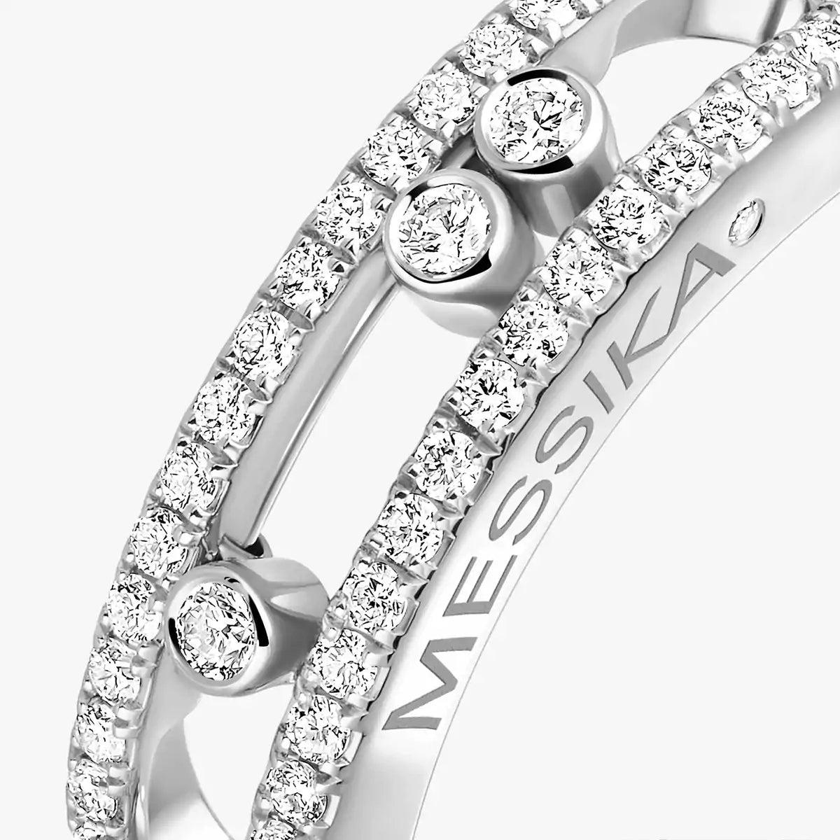 [Miro ] Baby Move Gold Diamond Pave  Ring