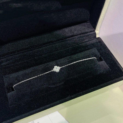 Miro CLOVER  SINGLE FLOWER BRACELET SILVER